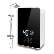 3.5KW digital touch control glass electric tankless instant water heater for home